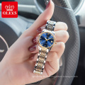 6602 olevs Fashion mechanical automatic skeleton lady fashion luxury watch women